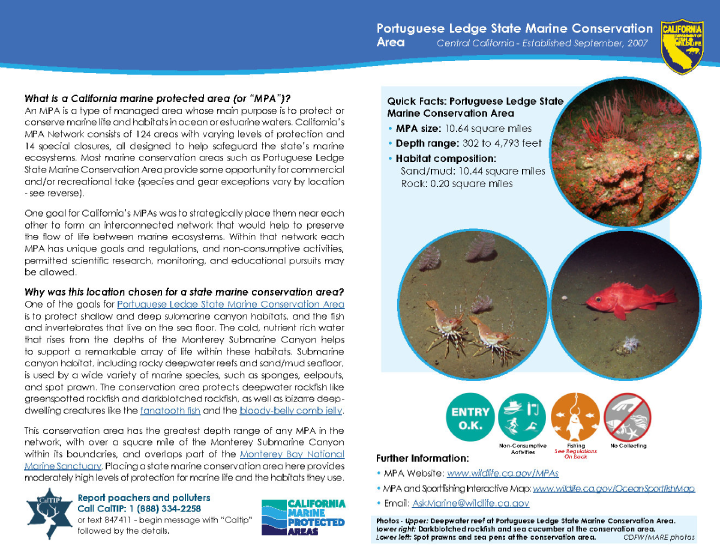 Portuguese Ledge State Marine Conservation Area